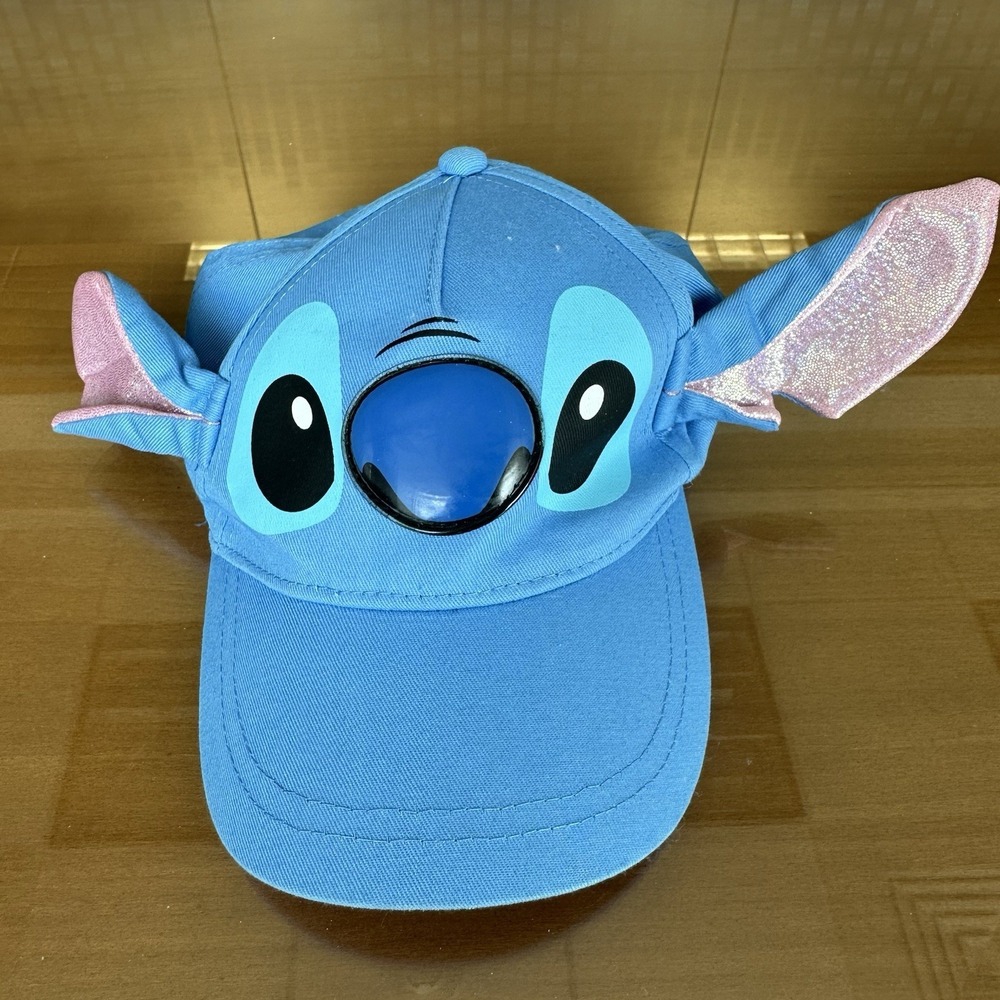 Disney Lilo and Stitch Hat Blue Baseball Cap Strap Back Adjustable Youth